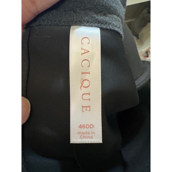 Cacique Boost Plunge Bra Black Invisible Backsmoother Size 46DD new with tags - Picture 5 of 5